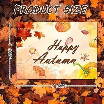 Amazon.com : Besttile Happy Fall Postcards,Hello Autumn